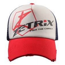 Бейсболка Zetrix Cap синяя сетка козырек красный Бейсболка Zetrix Cap синяя сетка козырек красный