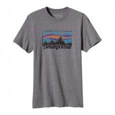 Футболка Patagonia Vintage 73 logo 316 gravel heather Футболка Patagonia Vintage 73 logo 316 gravel heather
