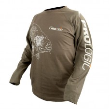 Футболка Prologic Carp sage green с длинным рукавом Футболка Prologic Carp sage green с длинным рукавом
