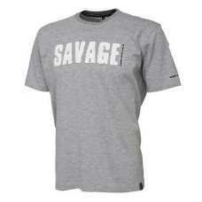 Футболка Savage Gear Simply savage tee light grey melange Футболка Savage Gear Simply savage tee light grey melange