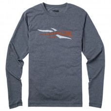 Футболка Sitka Logo tee LS lead Футболка Sitka Logo tee LS lead