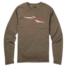 Футболка Sitka Logo tee LS mud Футболка Sitka Logo tee LS mud