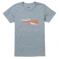Футболка Sitka Logo tee SS heather grey Футболка Sitka Logo tee SS heather grey